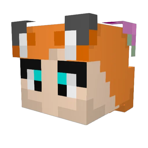 PikaJade_ Minecraft avatar head, 3D render