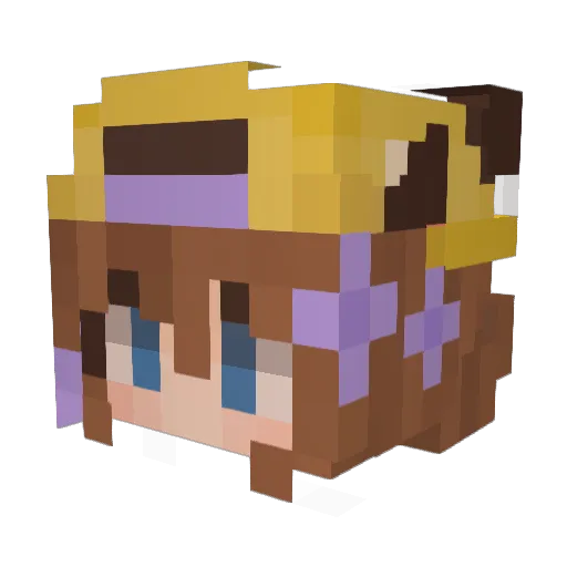 PikaNut_ Minecraft avatar head, 3D render