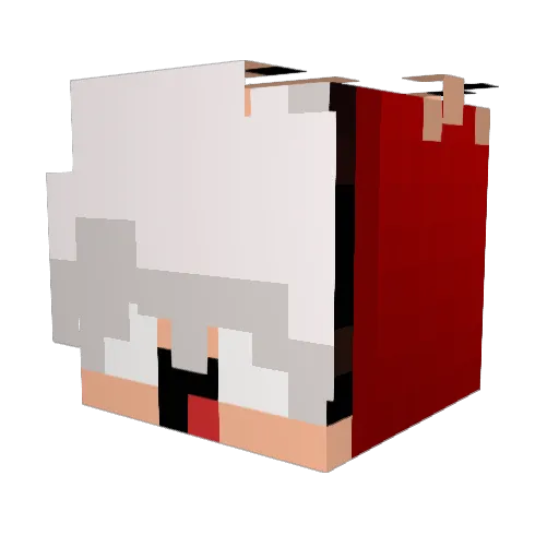 PikaPeeDiS Minecraft avatar head, 3D render