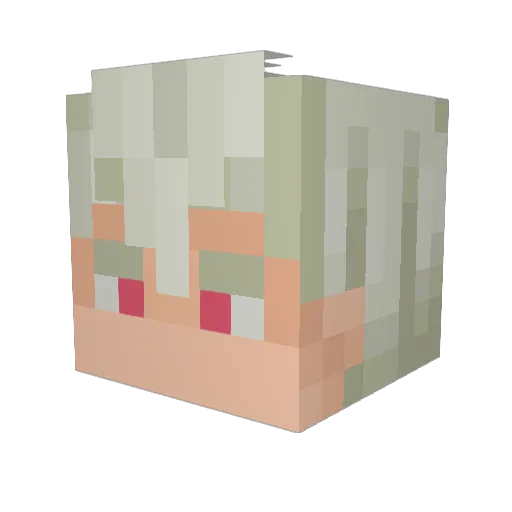 PikaPihka Minecraft avatar head, 3D render