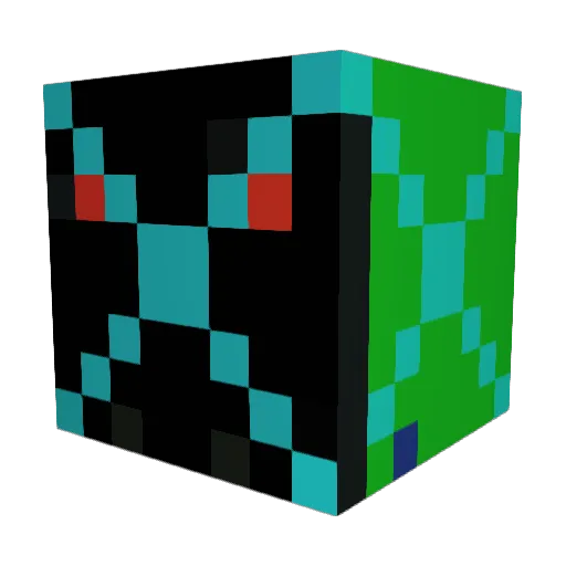 PikaZach Minecraft avatar head, 3D render