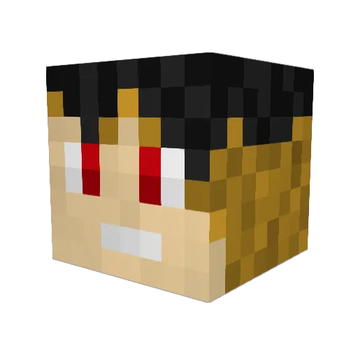 PikaZap171 Minecraft avatar head, 3D render