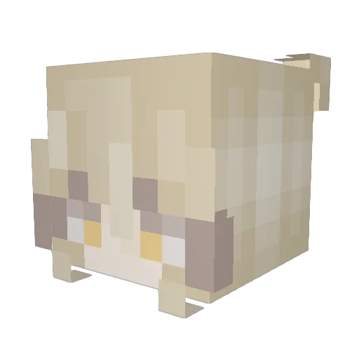 Pika_Boo_ Minecraft avatar head, 3D render