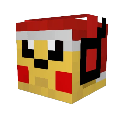 Pika_Pikachu2 Minecraft avatar head, 3D render