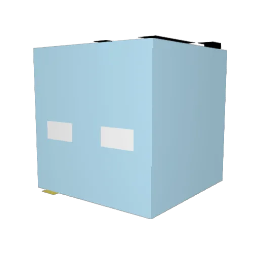Pikablitz Minecraft avatar head, 3D render
