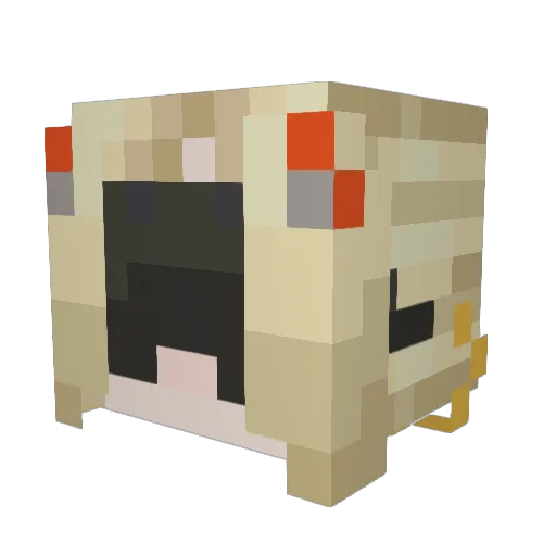 Pikachu4023 Minecraft avatar head, 3D render