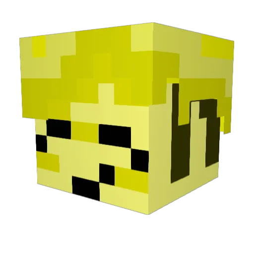 Pikachu7788 Minecraft avatar head, 3D render