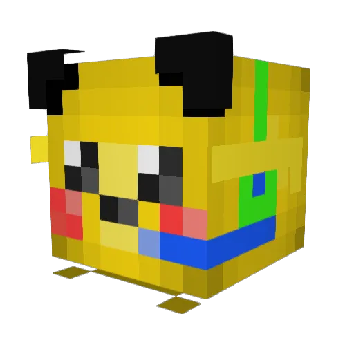 PikachuGamer45 Minecraft avatar head, 3D render