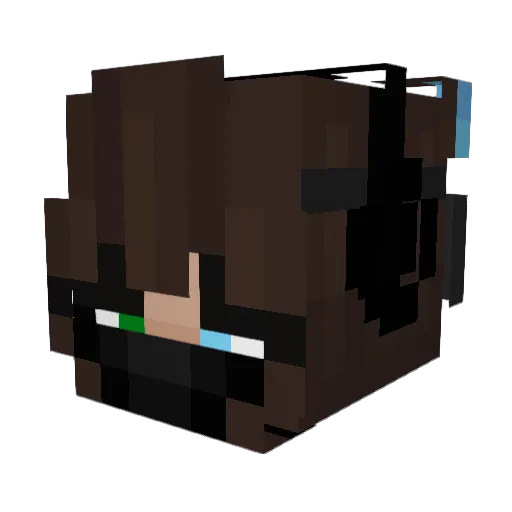 PikachuSkittle Minecraft avatar head, 3D render