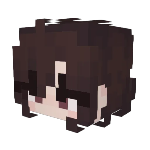 PikachuVSMewtwo Minecraft avatar head, 3D render