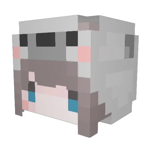 Pikachu_Diego Minecraft avatar head, 3D render