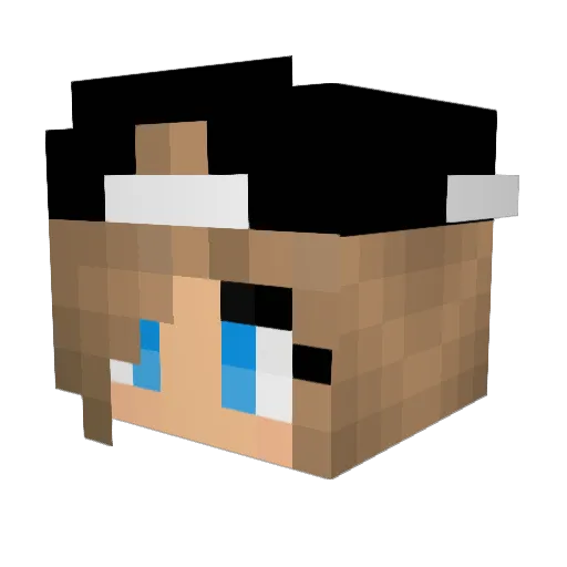 Pikachu_Gurl Minecraft avatar head, 3D render