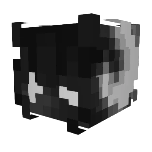 Pikachu_oh Minecraft avatar head, 3D render