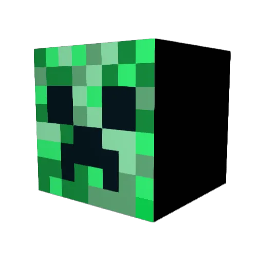 Pikachugames Minecraft avatar head, 3D render