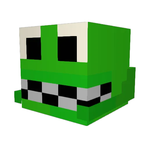 Pikachuryn Minecraft avatar head, 3D render