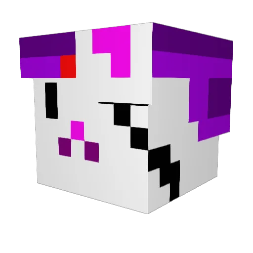 Pikadog001 Minecraft avatar head, 3D render