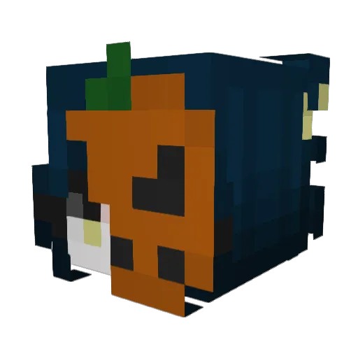 Pikajjh Minecraft avatar head, 3D render