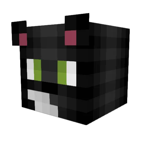 Pikalalachu Minecraft avatar head, 3D render