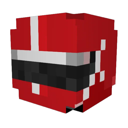 Pikan23 Minecraft avatar head, 3D render