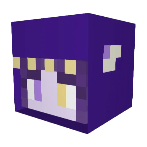 Pikapikatchoum Minecraft avatar head, 3D render