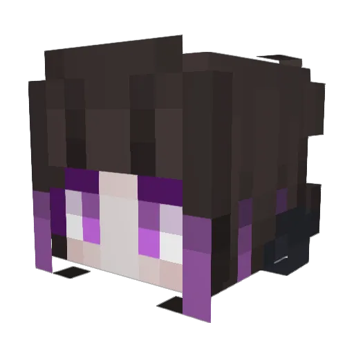 Pikapipi Minecraft avatar head, 3D render