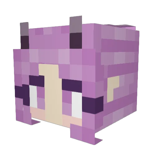 Pikaraichu13 Minecraft avatar head, 3D render