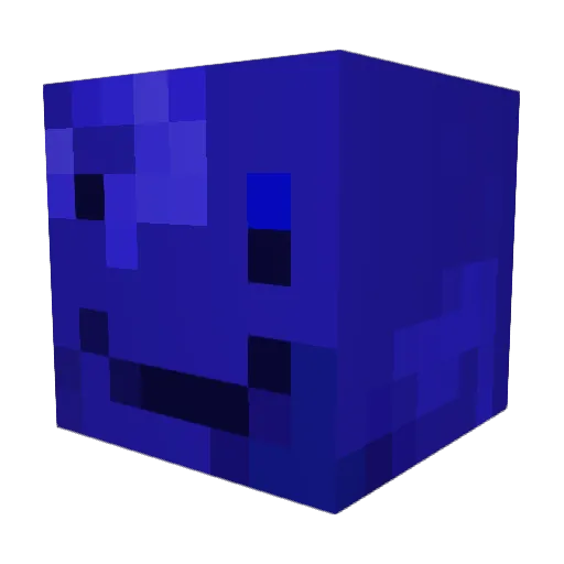 Pikaseau Minecraft avatar head, 3D render