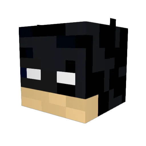 PikazHuu Minecraft avatar head, 3D render