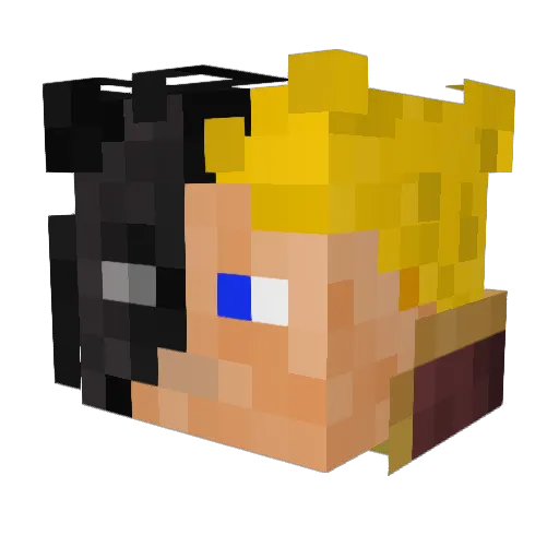 Pike1021 Minecraft avatar head, 3D render