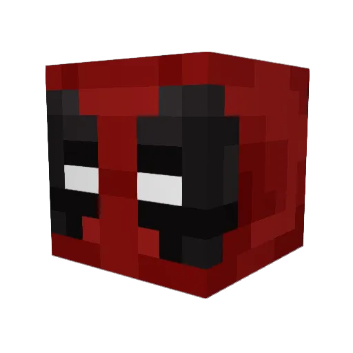 PikelsTV Minecraft avatar head, 3D render