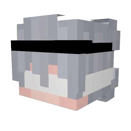 Pikepok Minecraft avatar head, 3D render