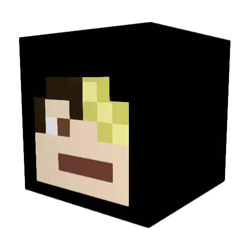 Piki_Jo Minecraft avatar head, 3D render