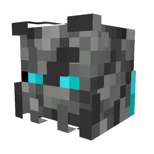 Pikippon Minecraft avatar head, 3D render