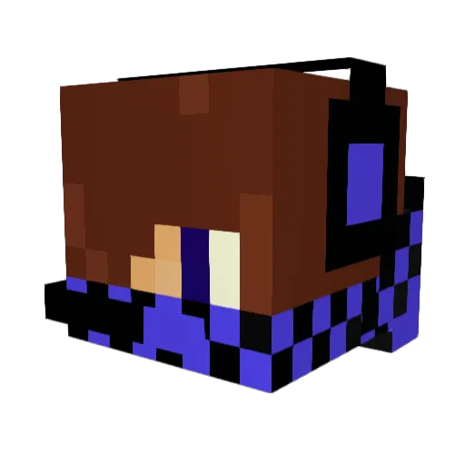Pikkio04 Minecraft avatar head, 3D render
