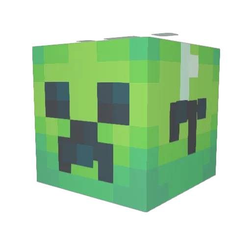 PikkuHurja Minecraft avatar head, 3D render