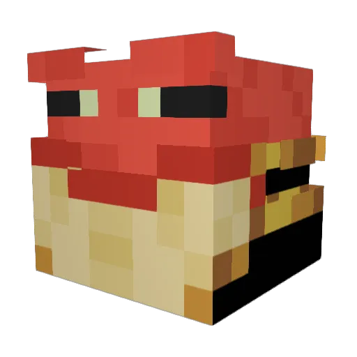 Pikkumyy_ Minecraft avatar head, 3D render