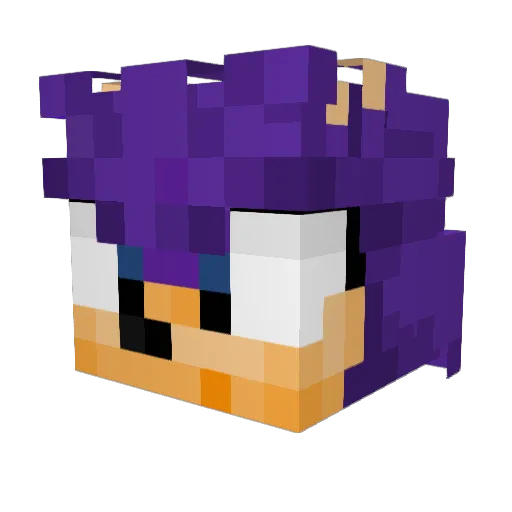 Pikmin3Gamer Minecraft avatar head, 3D render