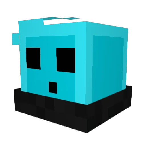 PikoGamer Minecraft avatar head, 3D render