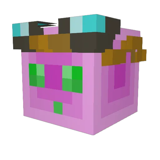 PikoIzzy Minecraft avatar head, 3D render