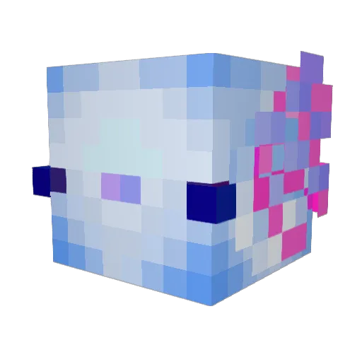 Pikolano Minecraft avatar head, 3D render