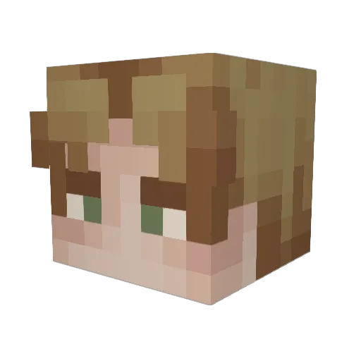 PikoriDeGallo Minecraft avatar head, 3D render