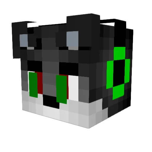 PikselXDXD Minecraft avatar head, 3D render