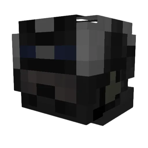 Pikselbear Minecraft avatar head, 3D render