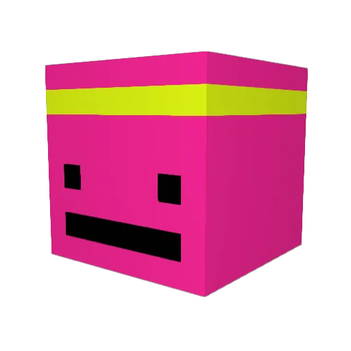 Pikurin Minecraft avatar head, 3D render