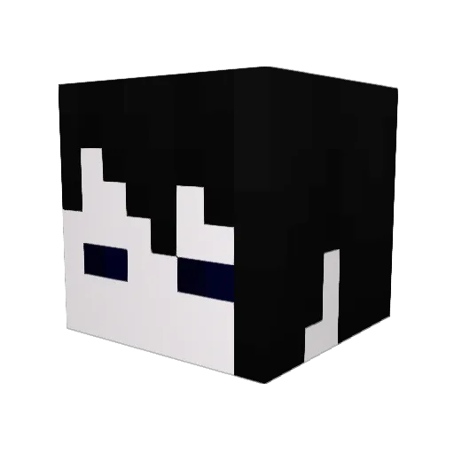 Pikuris Minecraft avatar head, 3D render