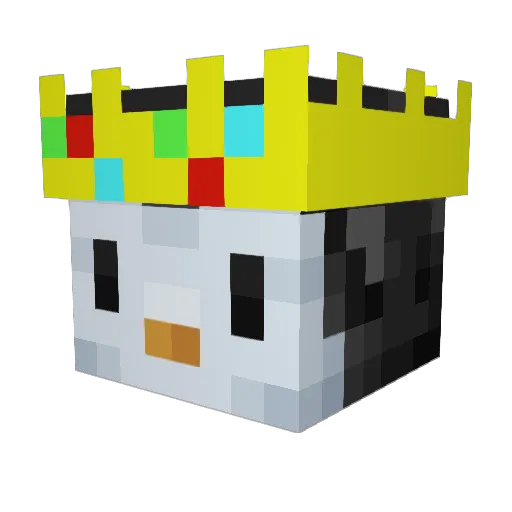 Pikviini Minecraft avatar head, 3D render