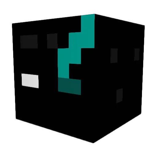 Pikzy Minecraft avatar head, 3D render