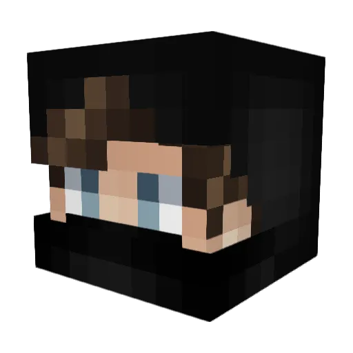 Pilaken_81x Minecraft avatar head, 3D render
