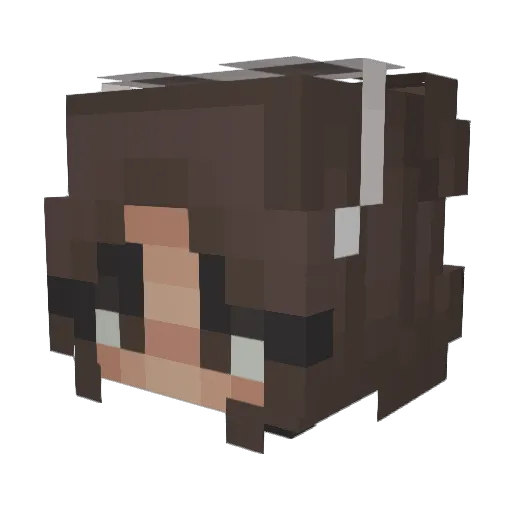 Pilar_32 Minecraft avatar head, 3D render