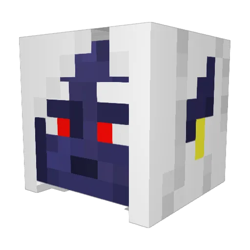 Pilat00 Minecraft avatar head, 3D render
